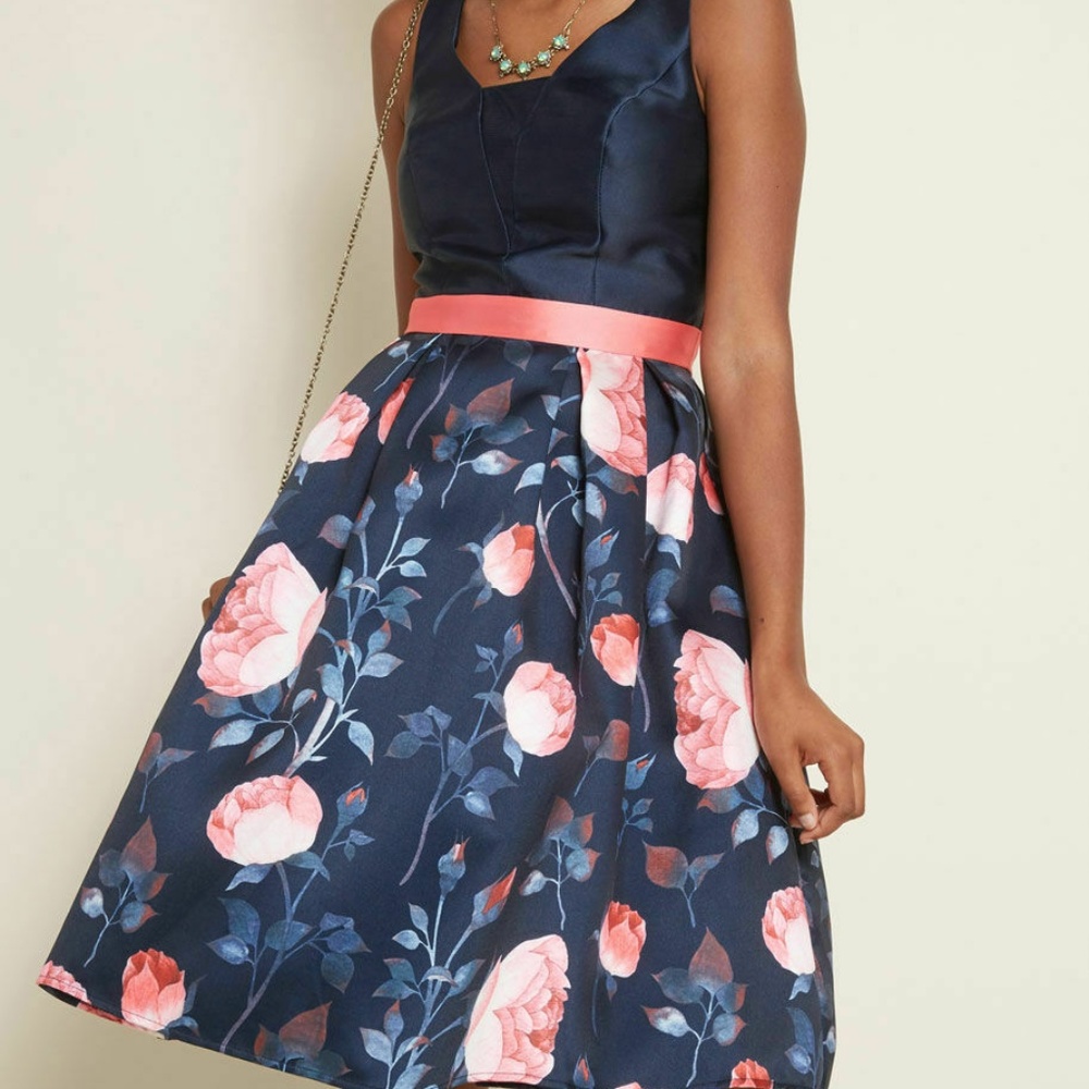 Chi Chi London Achieved Charm Fit & Flare Dress